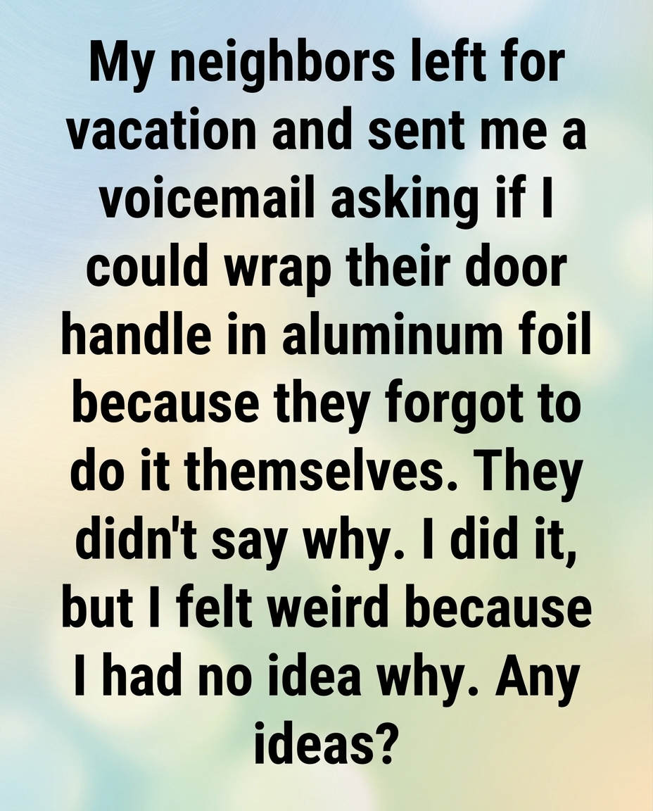 Surprising Twist: Aluminum Foil Trend on Door Handles Explained