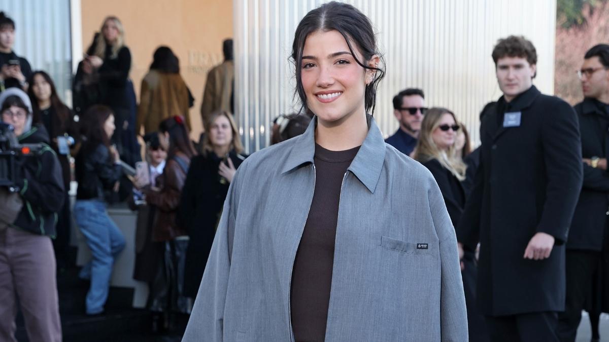 Charli D'Amelio's Eye-Catching Prada Look at Milan Fashion Week Causes a Stir