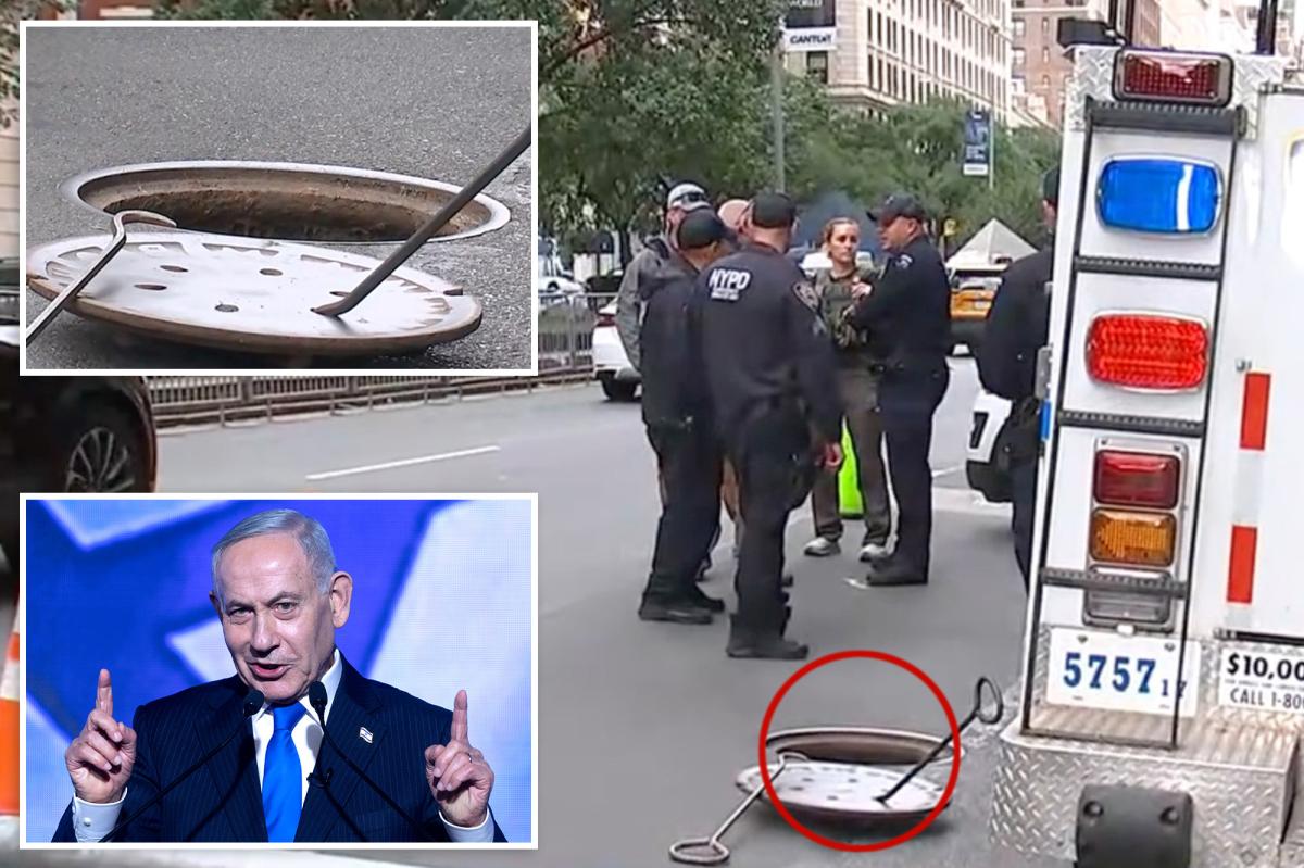 Mysterious Trio Emerges from NYC Manhole Near Netanyahu's Hotel