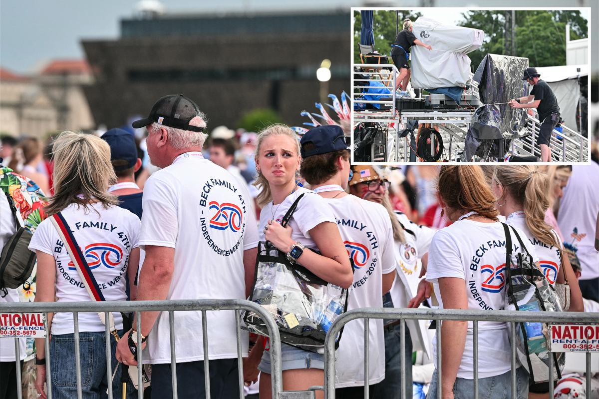 Chaos at National Mall: Thousands Flee as Storm Threatens Trump's Speech