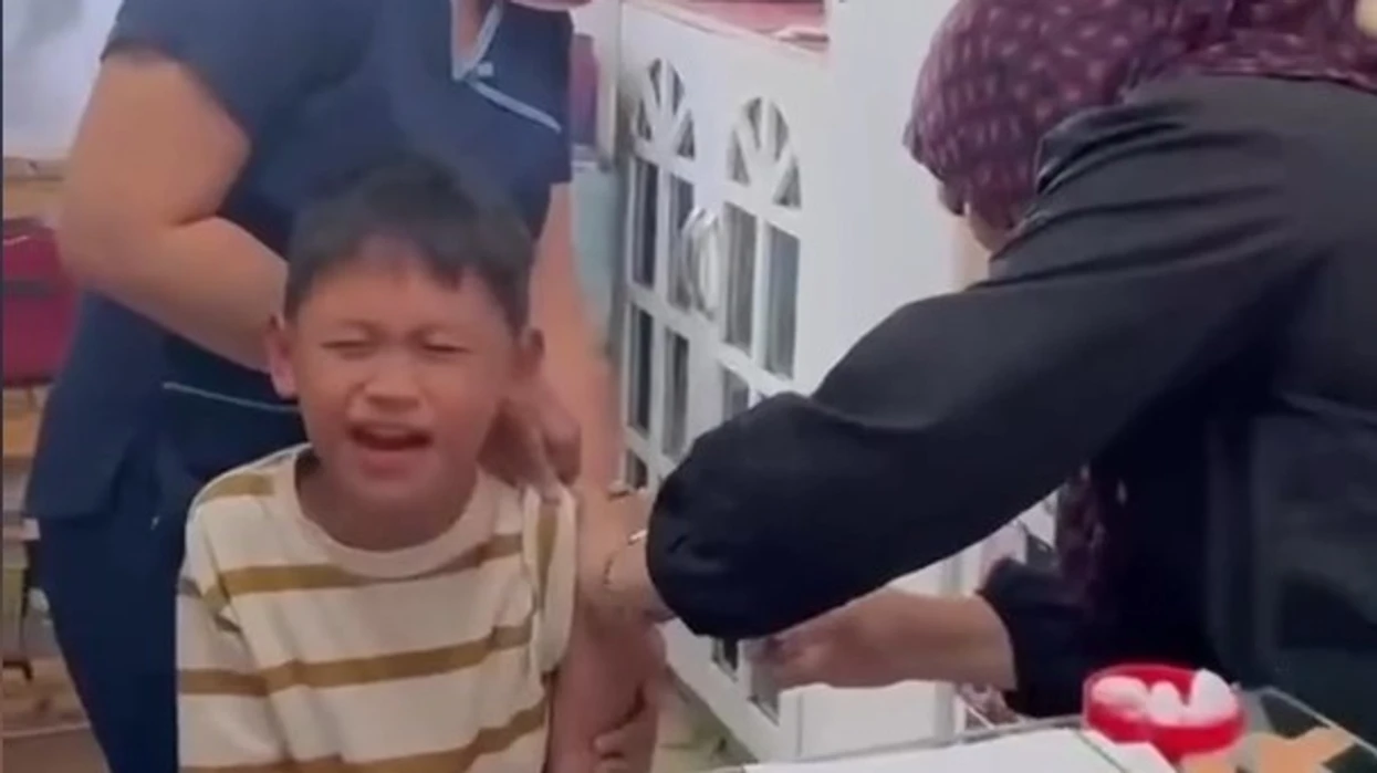 Young Boy's Unforgettable Act During Injection Sparks Viral Buzz