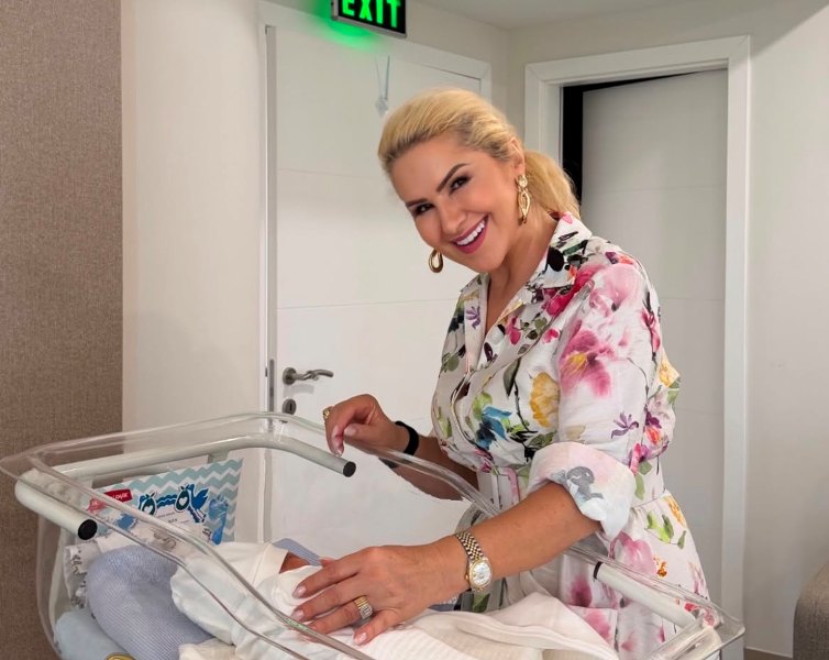 Shyhrete Behluli's Sweet Moment with Newborn Grandson Catches Attention