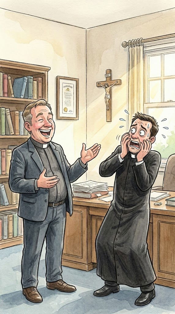 After Debut Mass: Fresh Face Graces the Pulpit