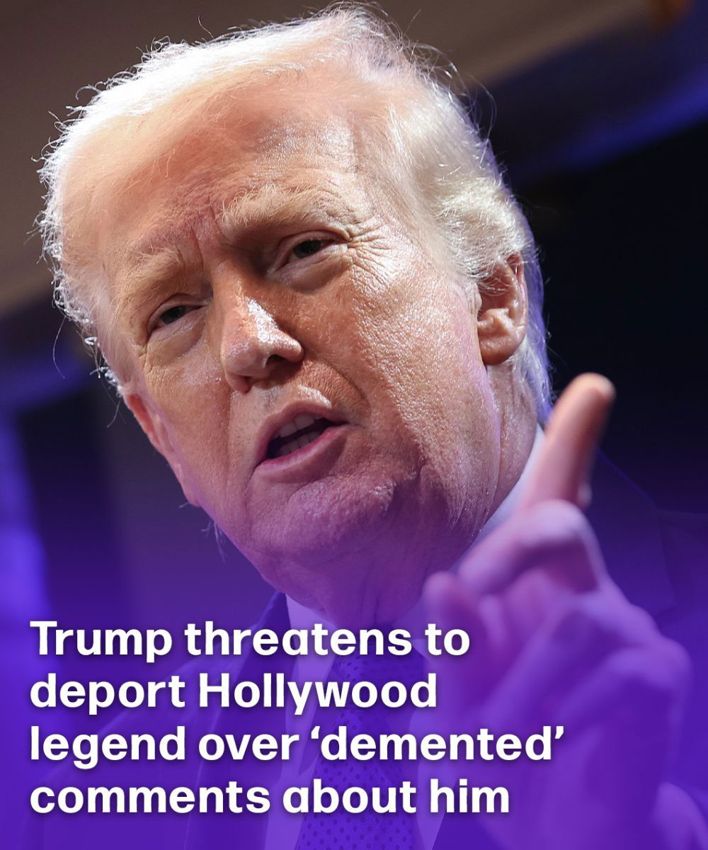 Hollywood icon faces possible deportation after clashing with Trump.