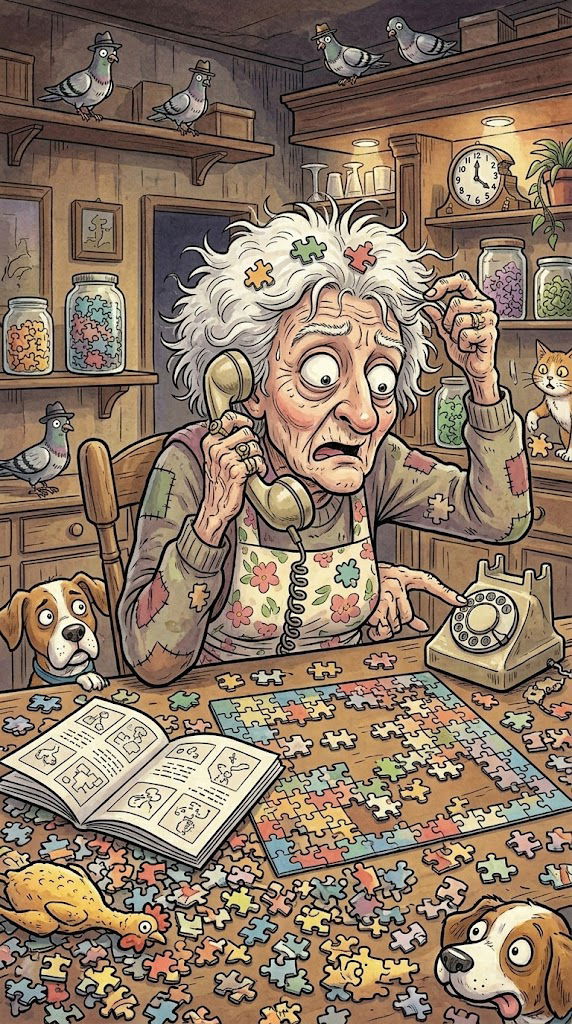 Unexpected interaction between elderly woman and neighbor