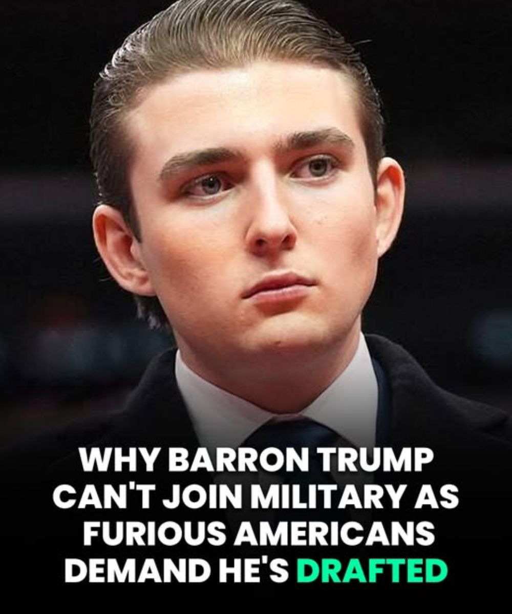 Outrage Grows as Barron Trump Ineligible for Military Service, Calls for Draft Swell