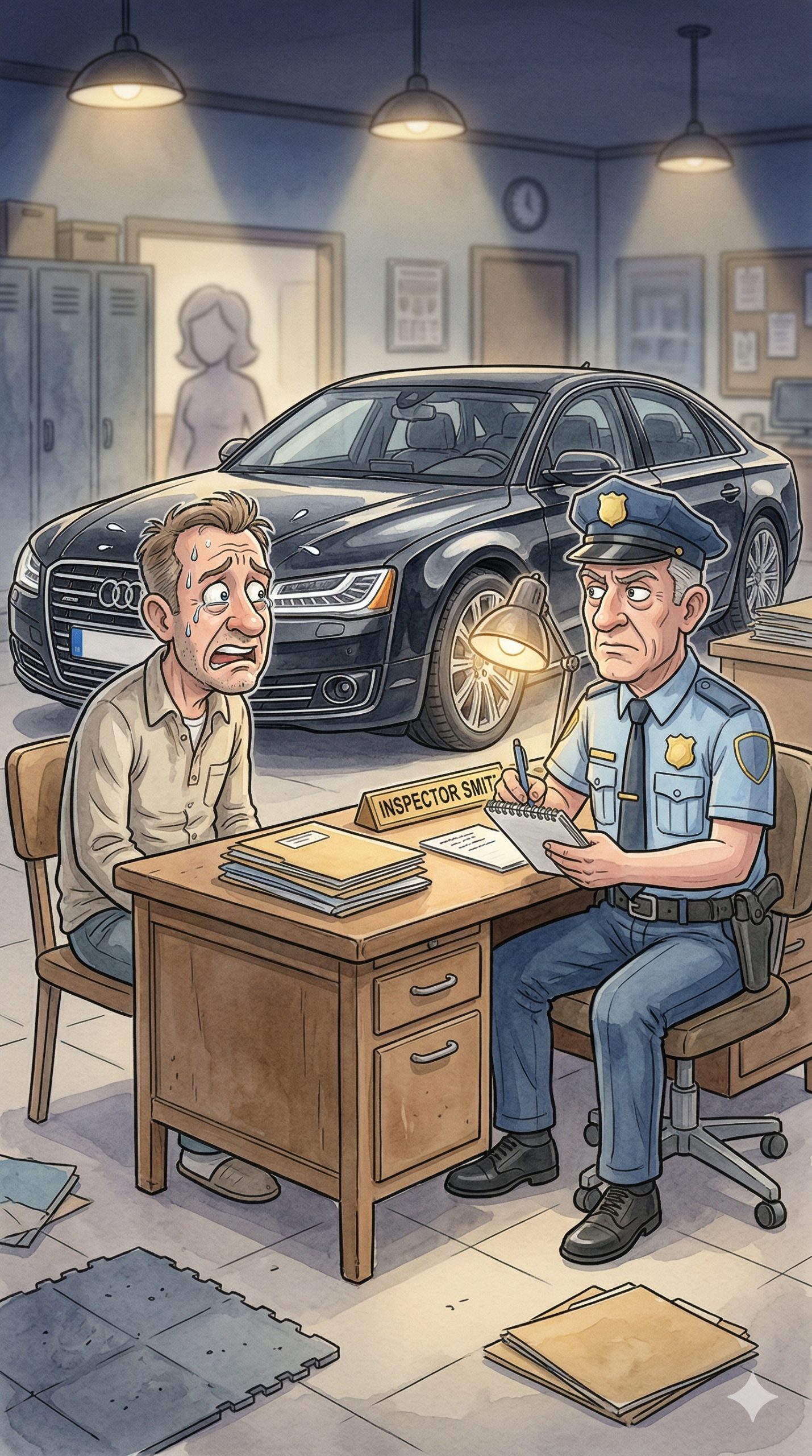 After a Visit to the Police Station, Husband's Actions Shock Everyone