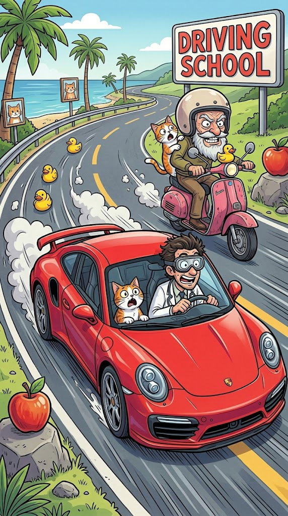 Jaw-Dropping Moment: Ferrari-Driving Doctor Shocked by 83-Year-Old's Moped Stunt