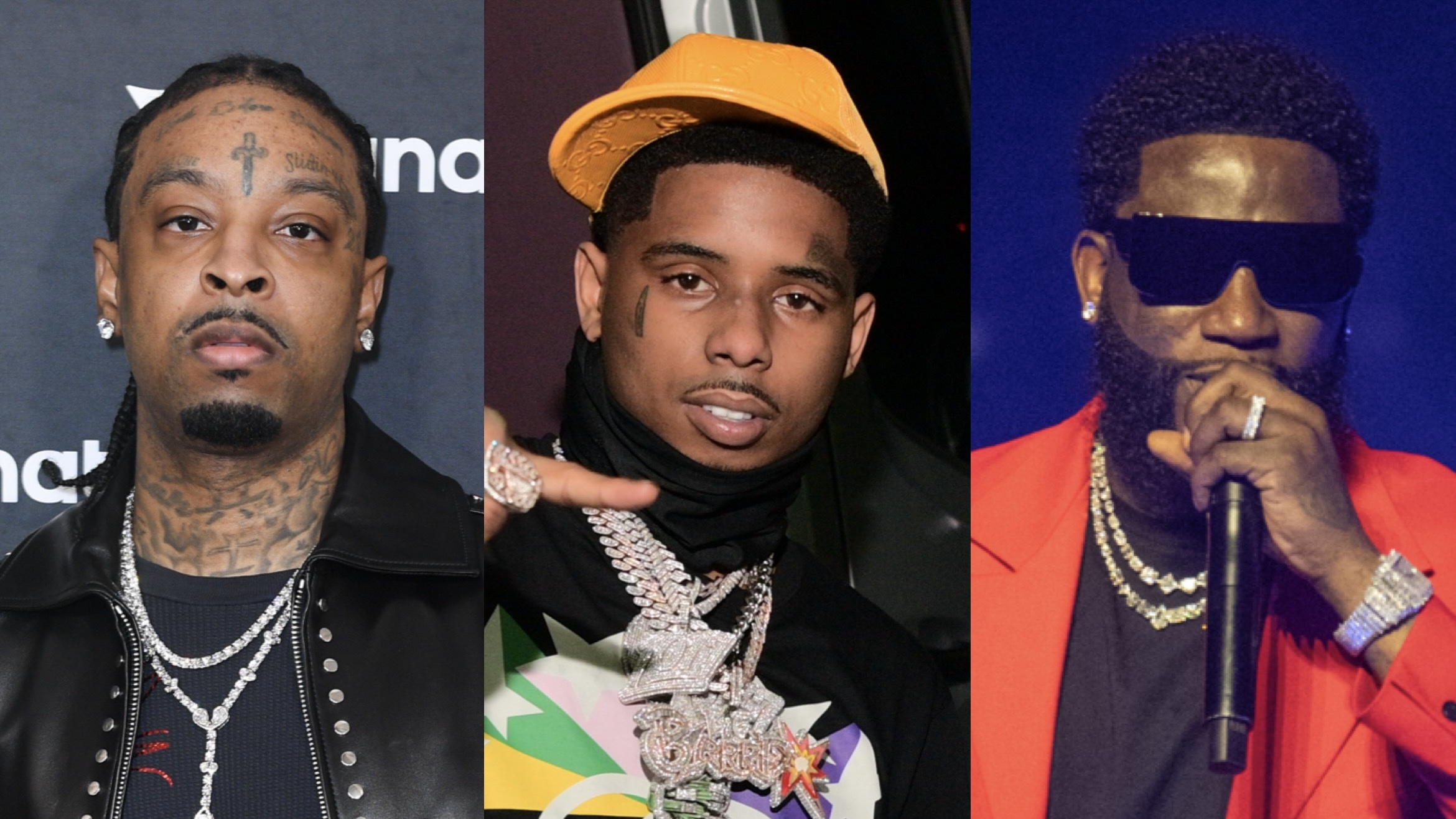 Fans Shocked by 21 Savage Vibing to Pooh Shiesty Amid Gucci Mane Robbery Claims