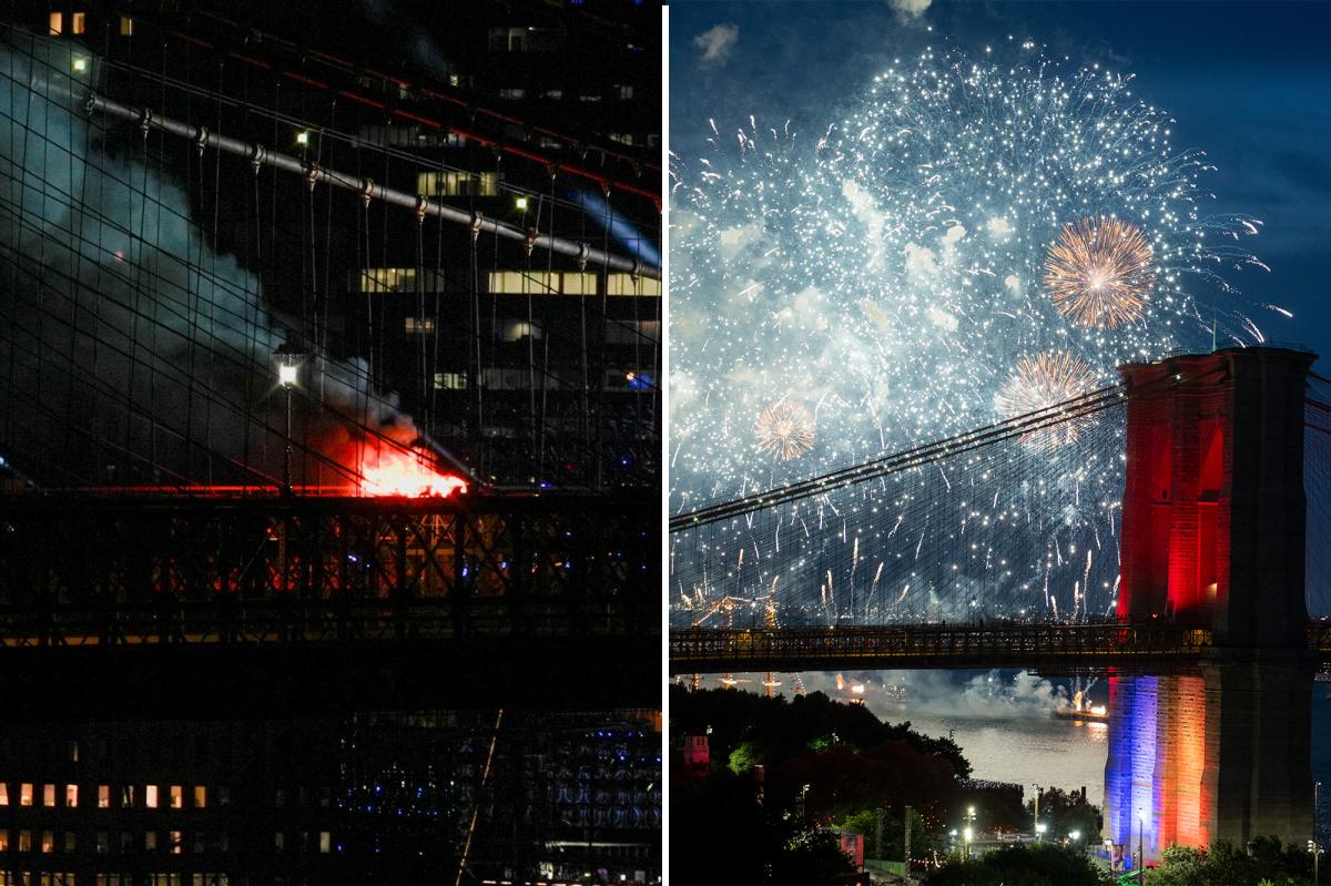 Brooklyn Bridge Ablaze: What Really Happened During the Fireworks Display?