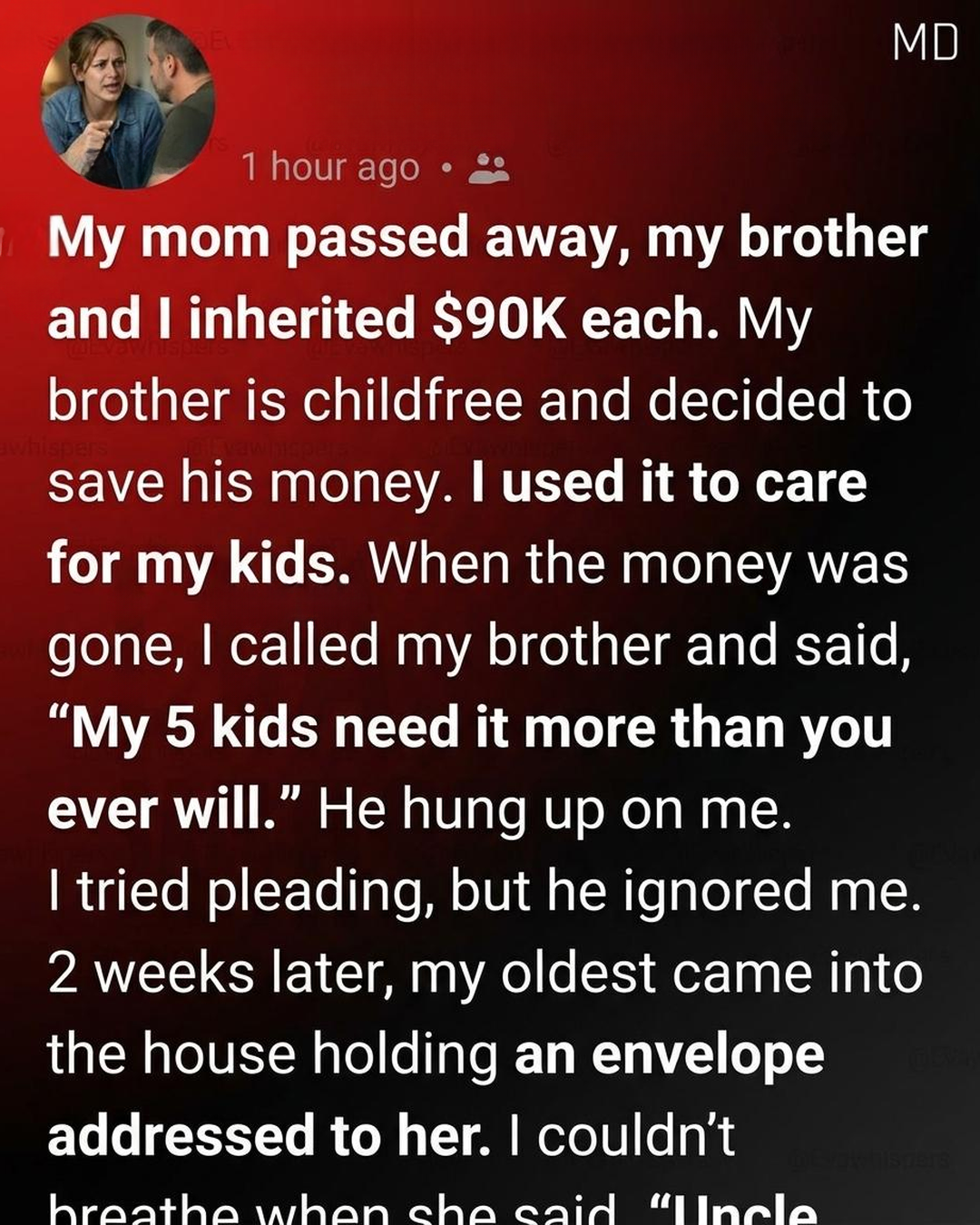 Brother's Decision Revealed in a Surprising Letter