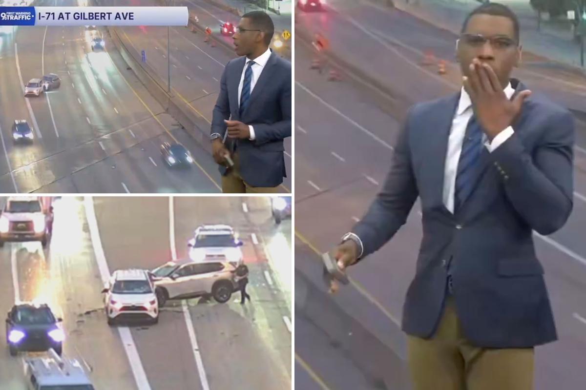 Live Broadcast Shock: Anchor's Reaction to On-Air Crash Stuns Viewers