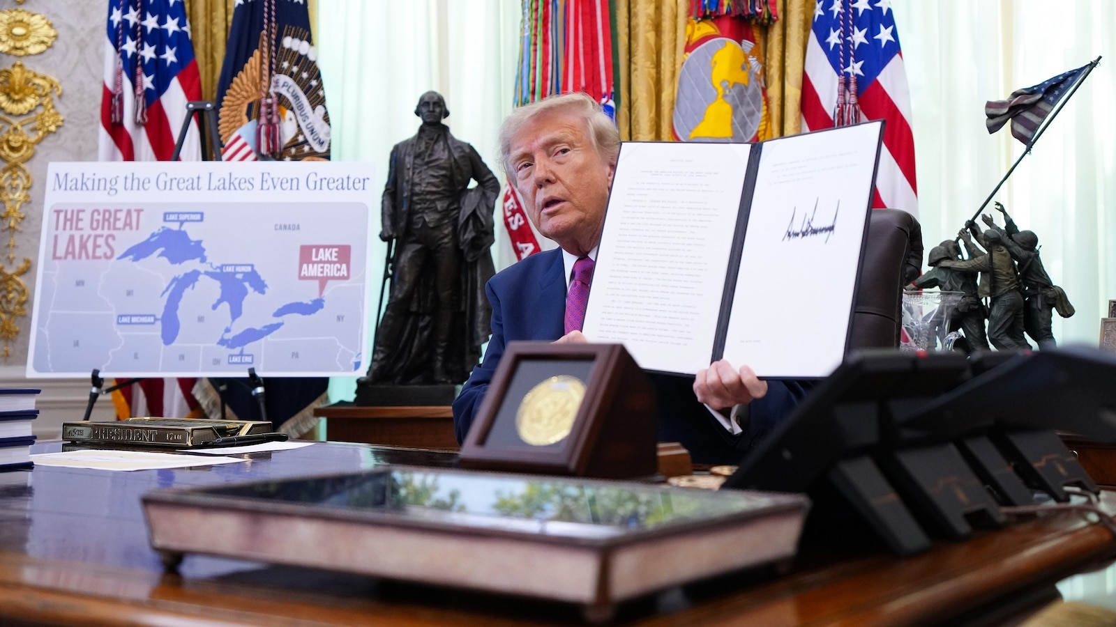 Trump's Bold Move: Lake Ontario Renamed 'Lake America'